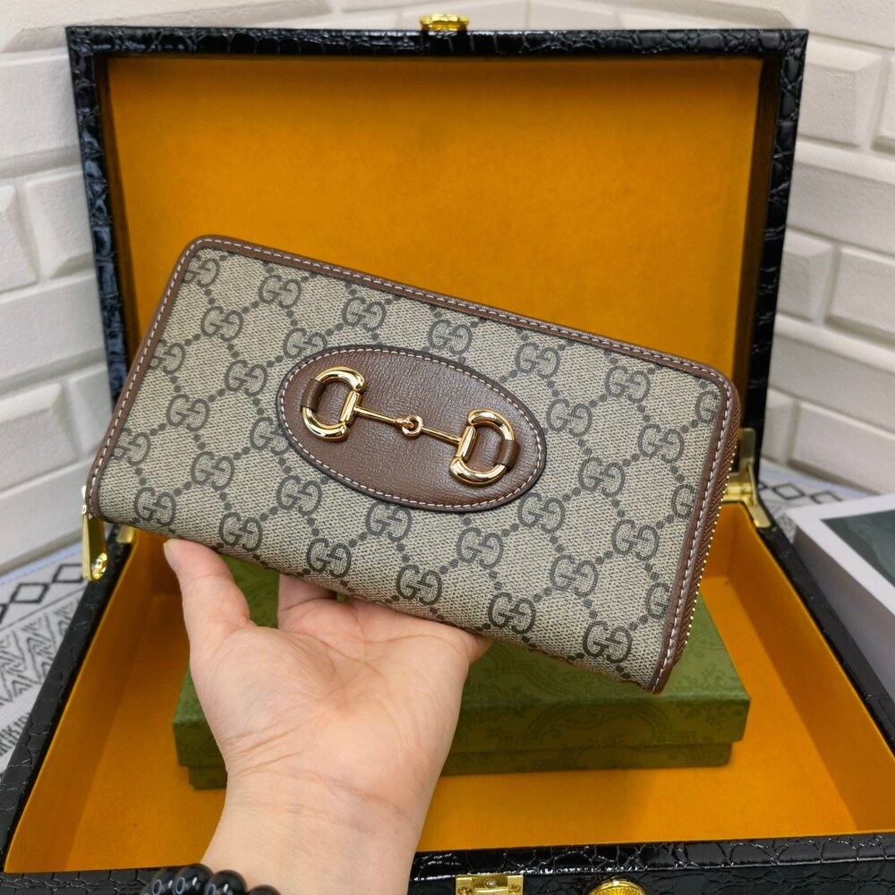 Gucci Horsebit 1955 Zip Around Wallet - Picture 3 of 9